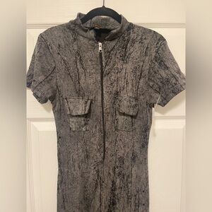 Grey and Black Jumpsuit